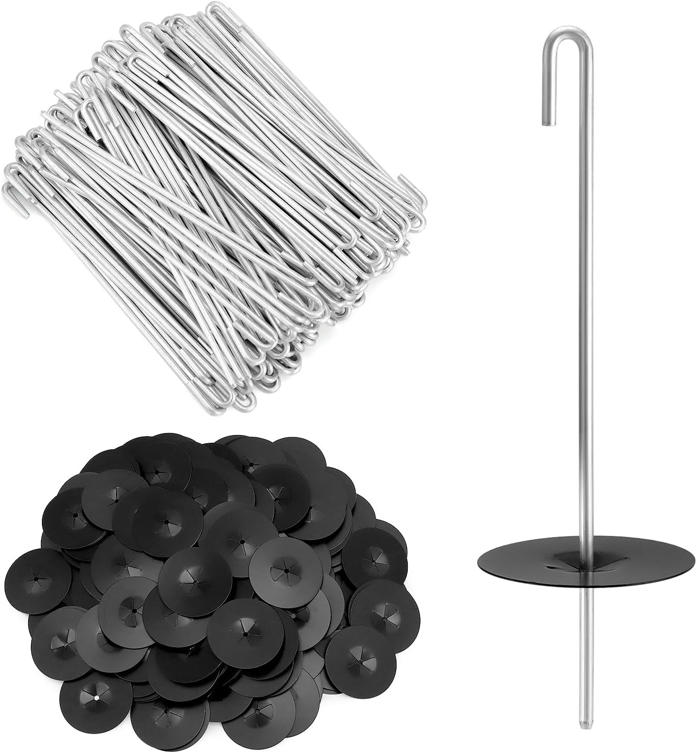 200 Pack Solar Panel Bird Guard Clips Stainless Steel J Hooks Washers 38mm