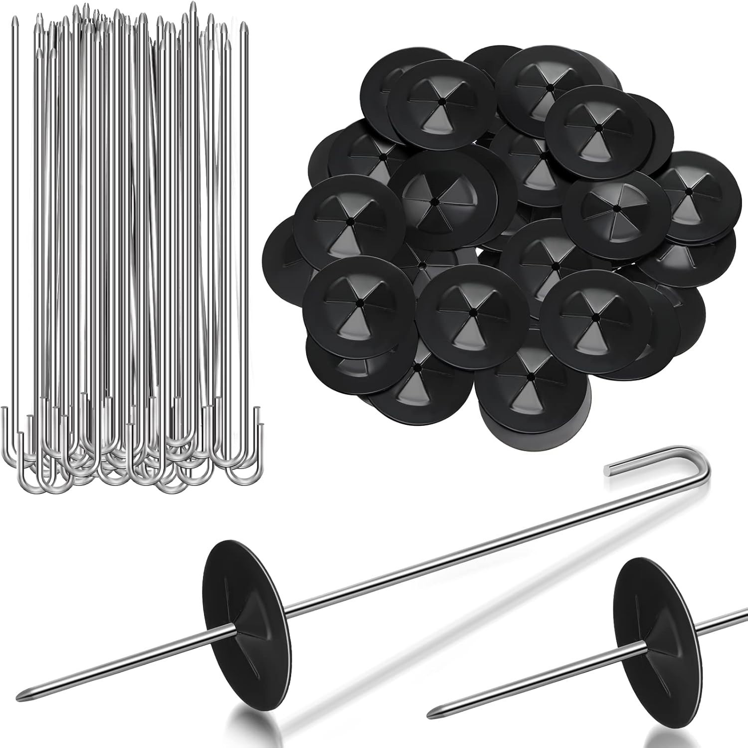 Solar Panel Guard Clips Set with J-Hooks and Washers for Secure Fastening
