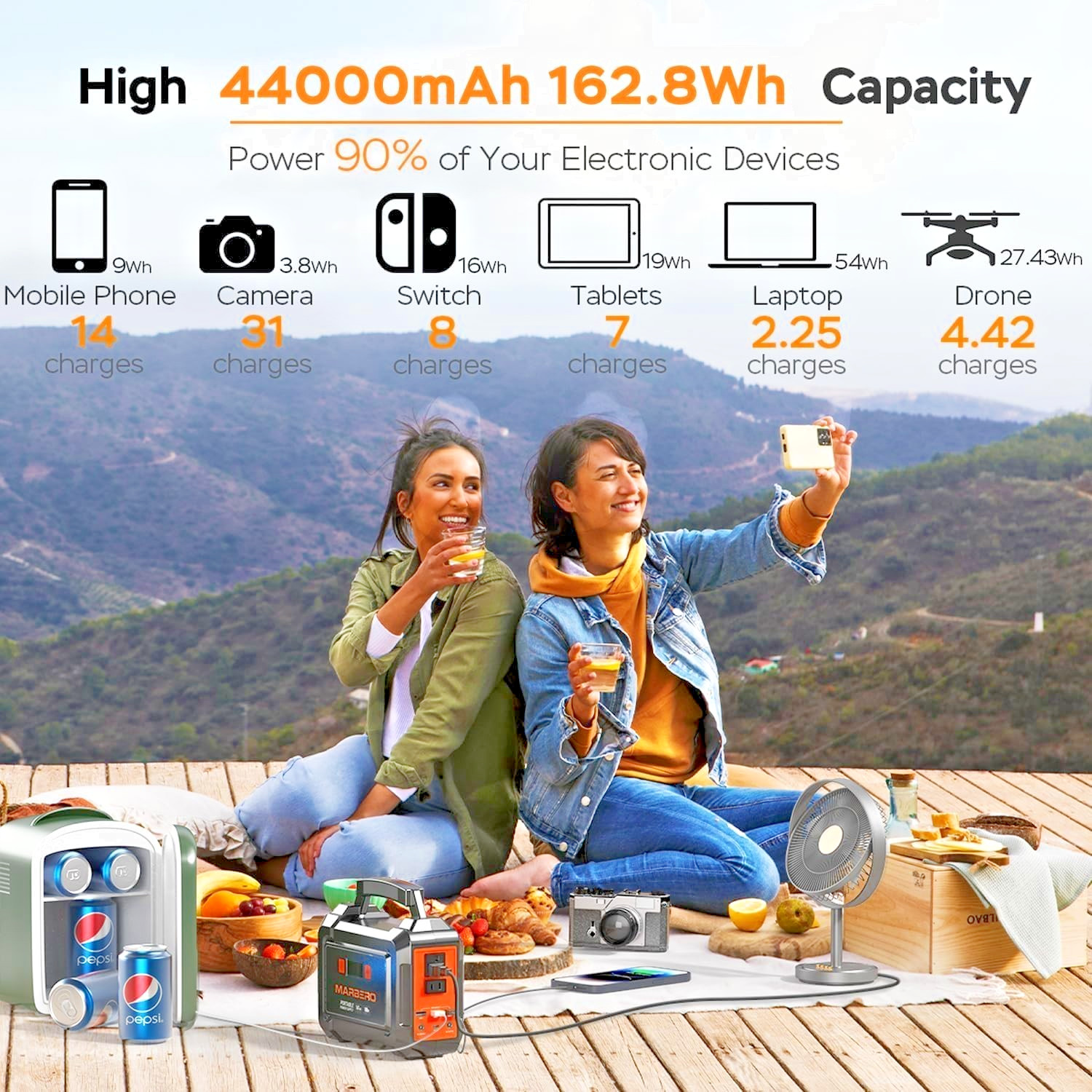 100W MARBERO Solar Generator Portable Power Station Brand New in Sealed Box