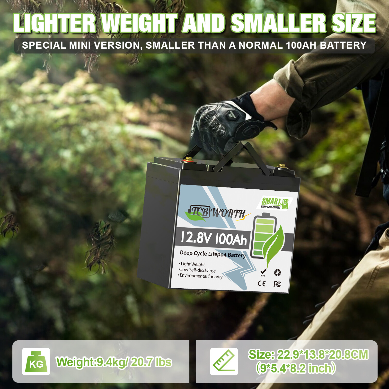 36V 100Ah Lithium Battery LiFePO4 Bluetooth BMS 3 Group 12V 100Ah for RV Marine