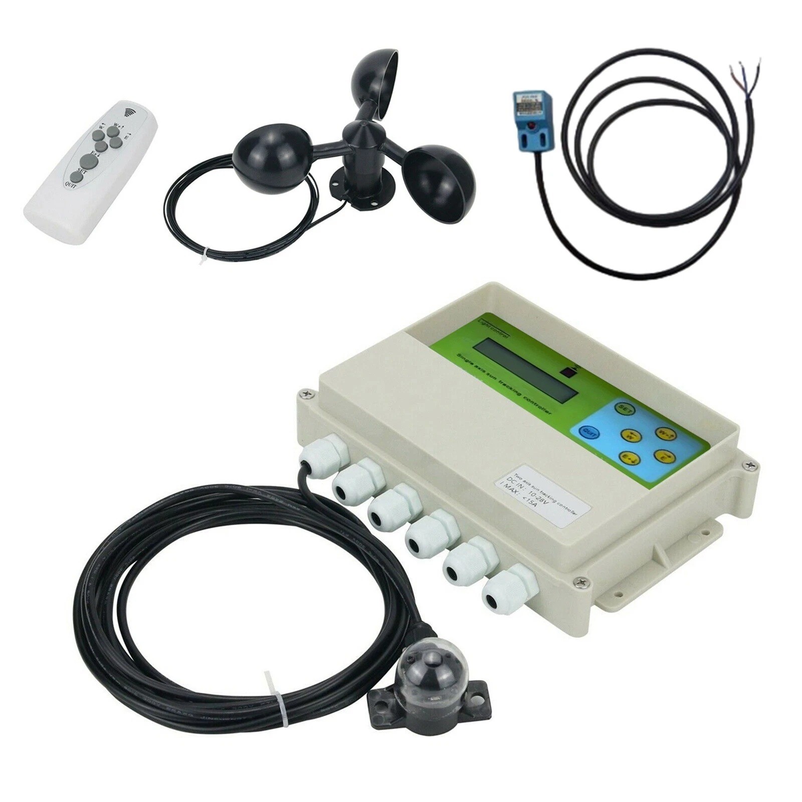 LCD Single Axis Automatic Solar Tracking Remote Control Solar Tracker Controller