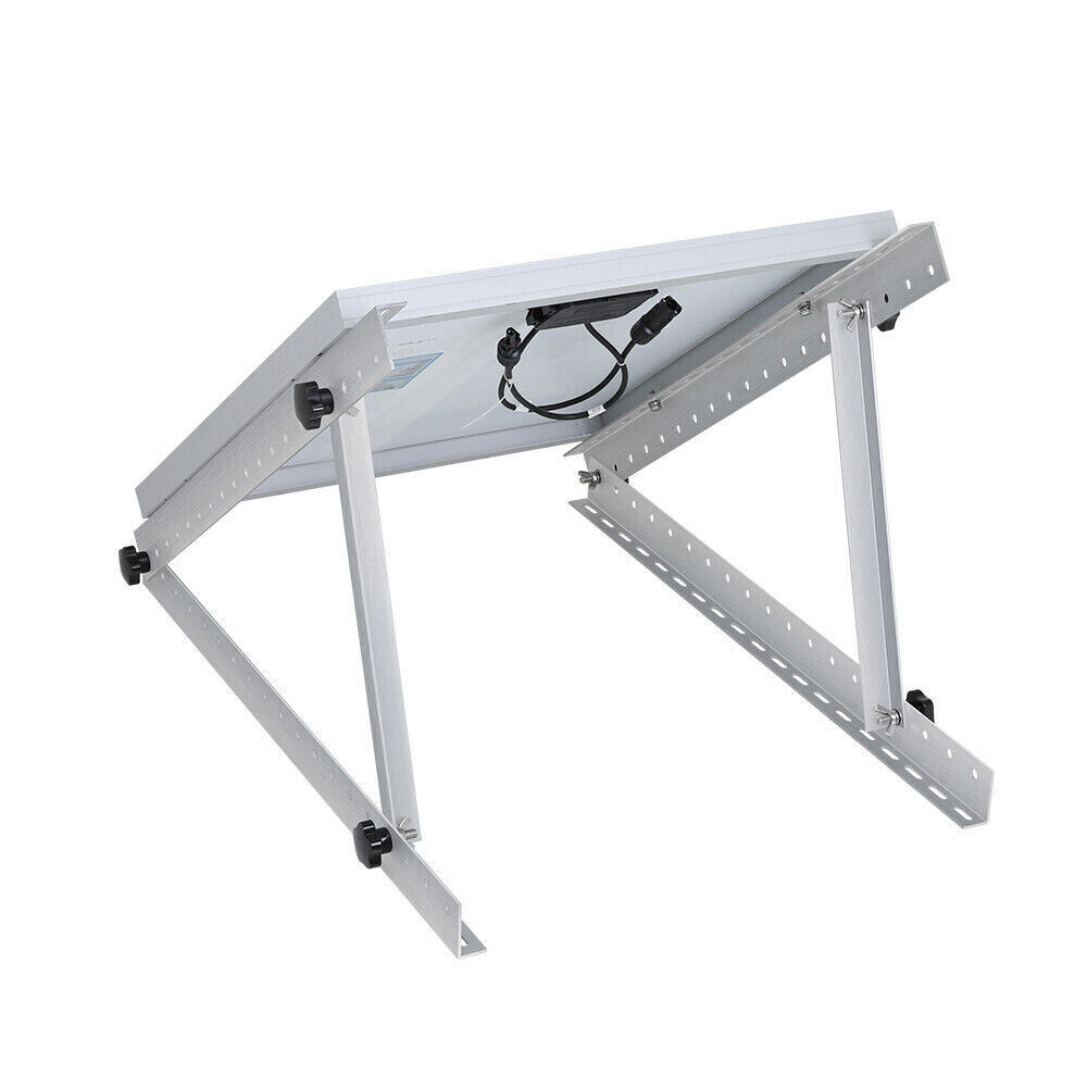 28″ Solar Panel RV Tilt Mount Brackets Ground Roof Flat Surface Adjustable Frame