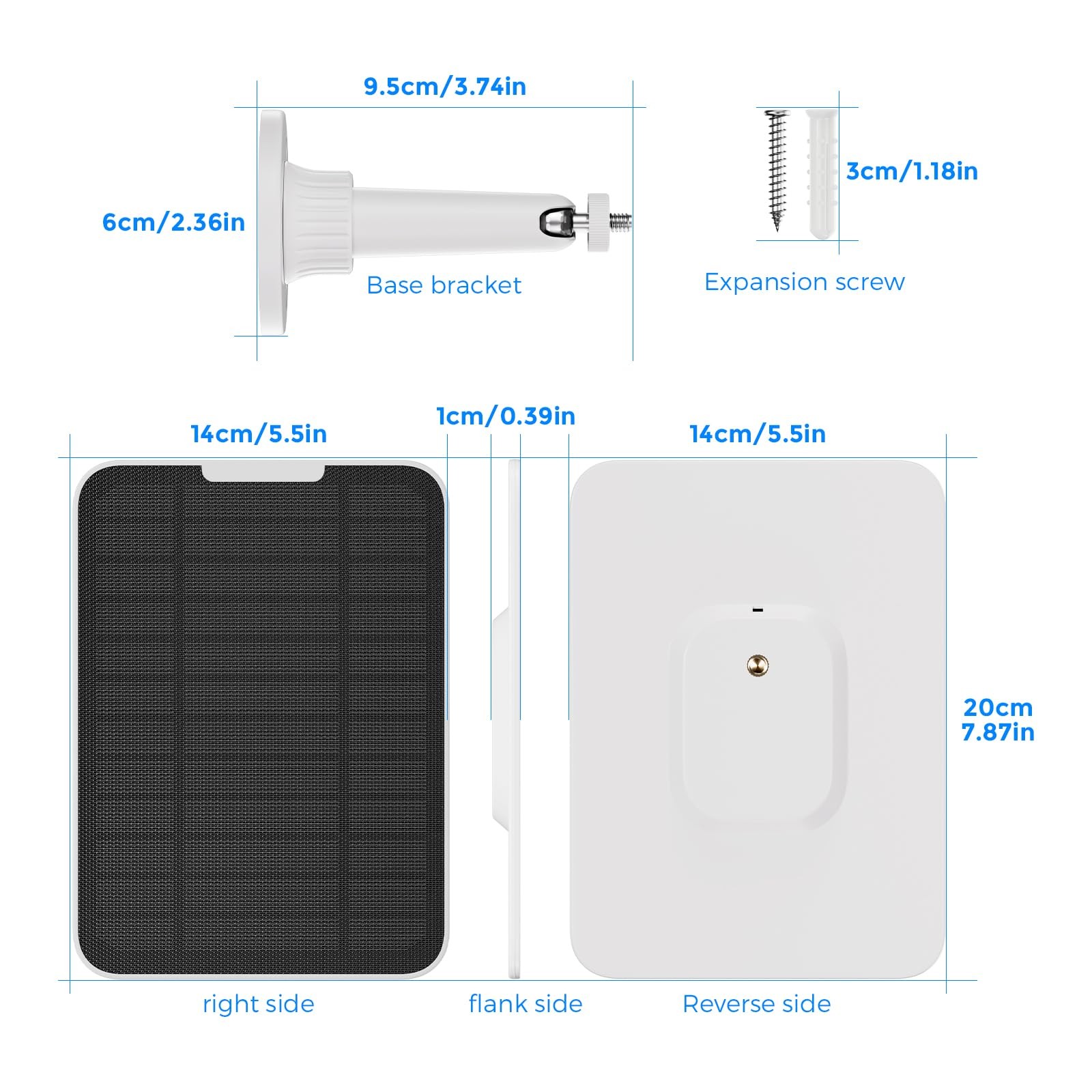 4W Solar Panel Compatible with SimpliSafe Outdoor Security Camera and Series …