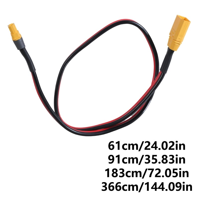 Extension Cord Wire XT60 Female to XT90 Male Connection Cable Line 2ft to 12ft