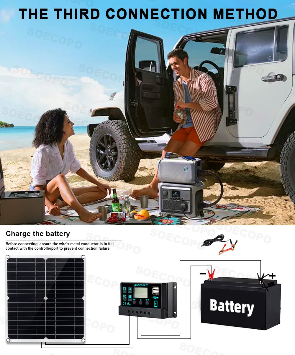 6000W 110V 100A Solar Panel Kit Complete Solar Power Generator Home Grid Systehx