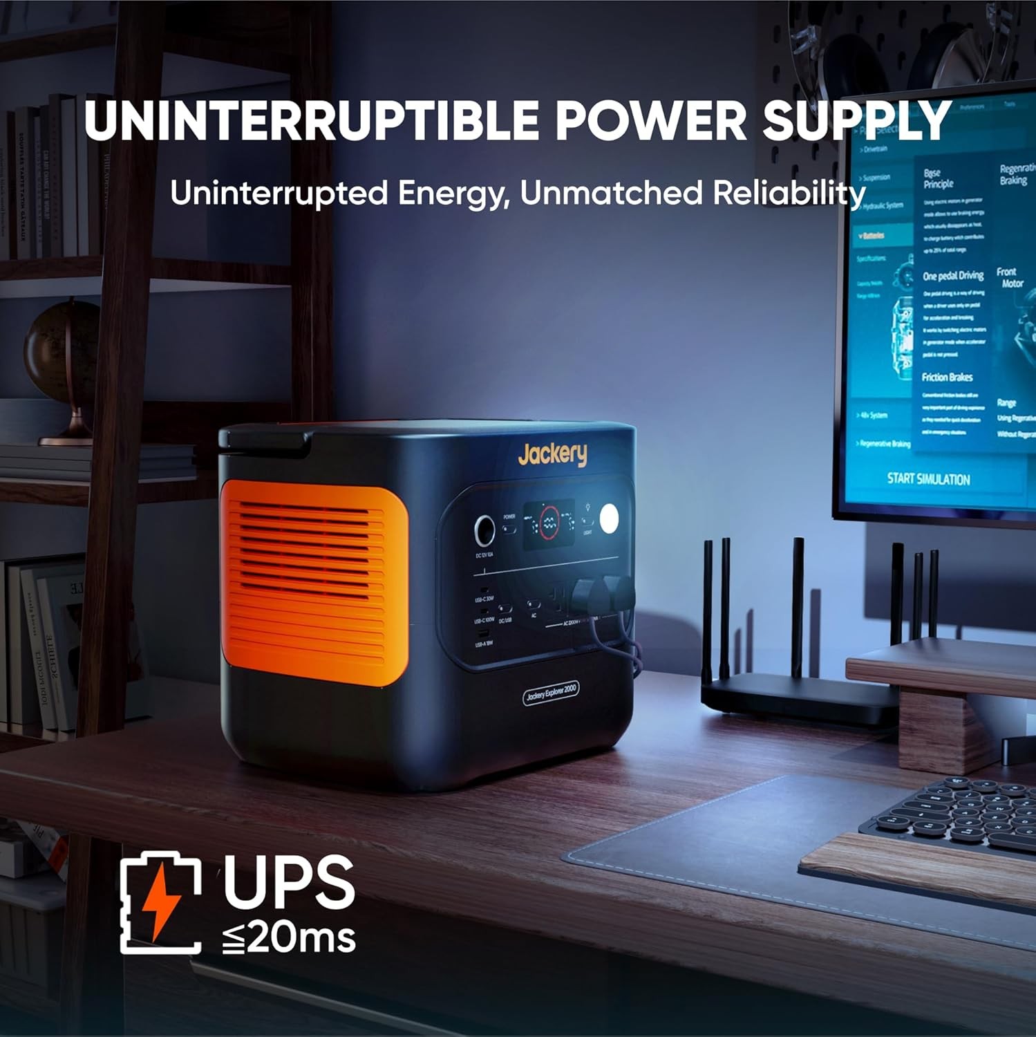Portable Power Station, 2042Wh LiFePO4 Home Backup Battery