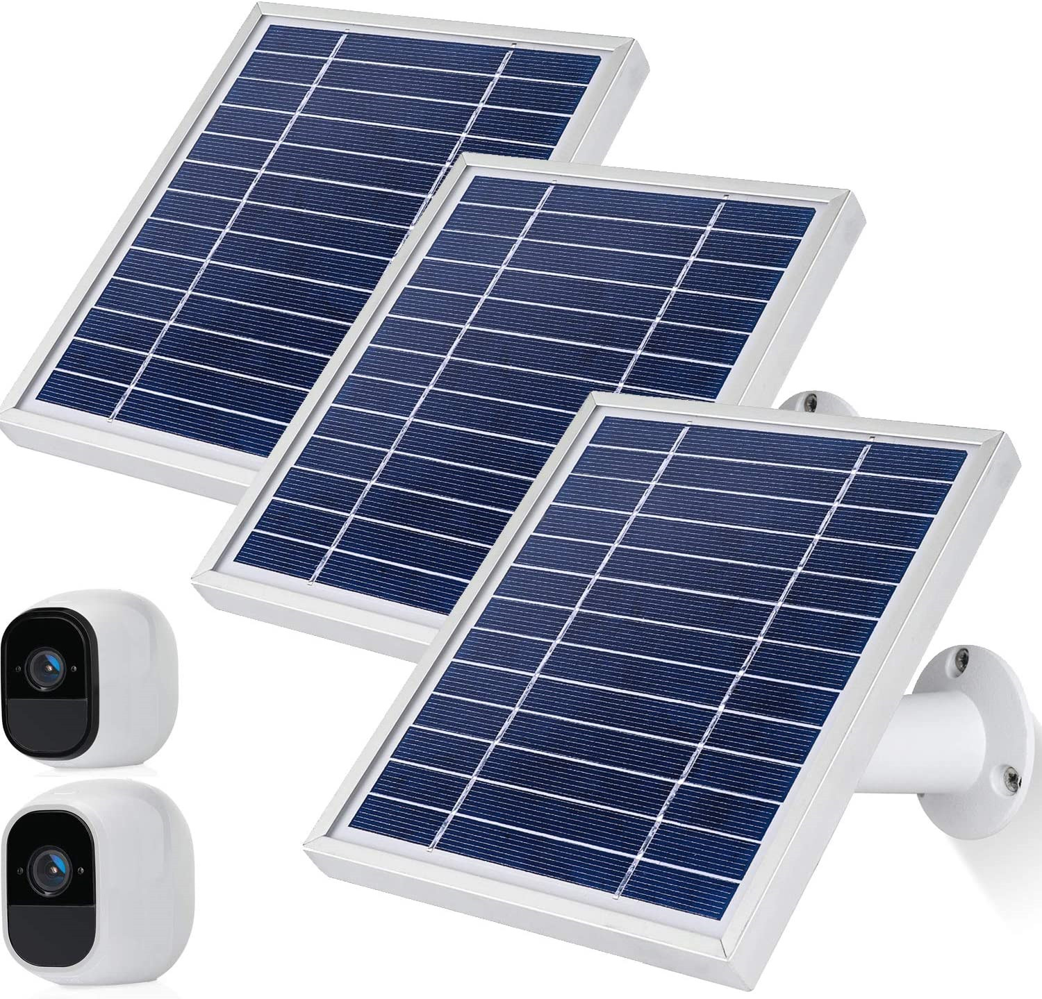 iTODOS Solar Panel Works for Arlo Pro and Arlo Pro2 Camera,11.8feet Power Cable