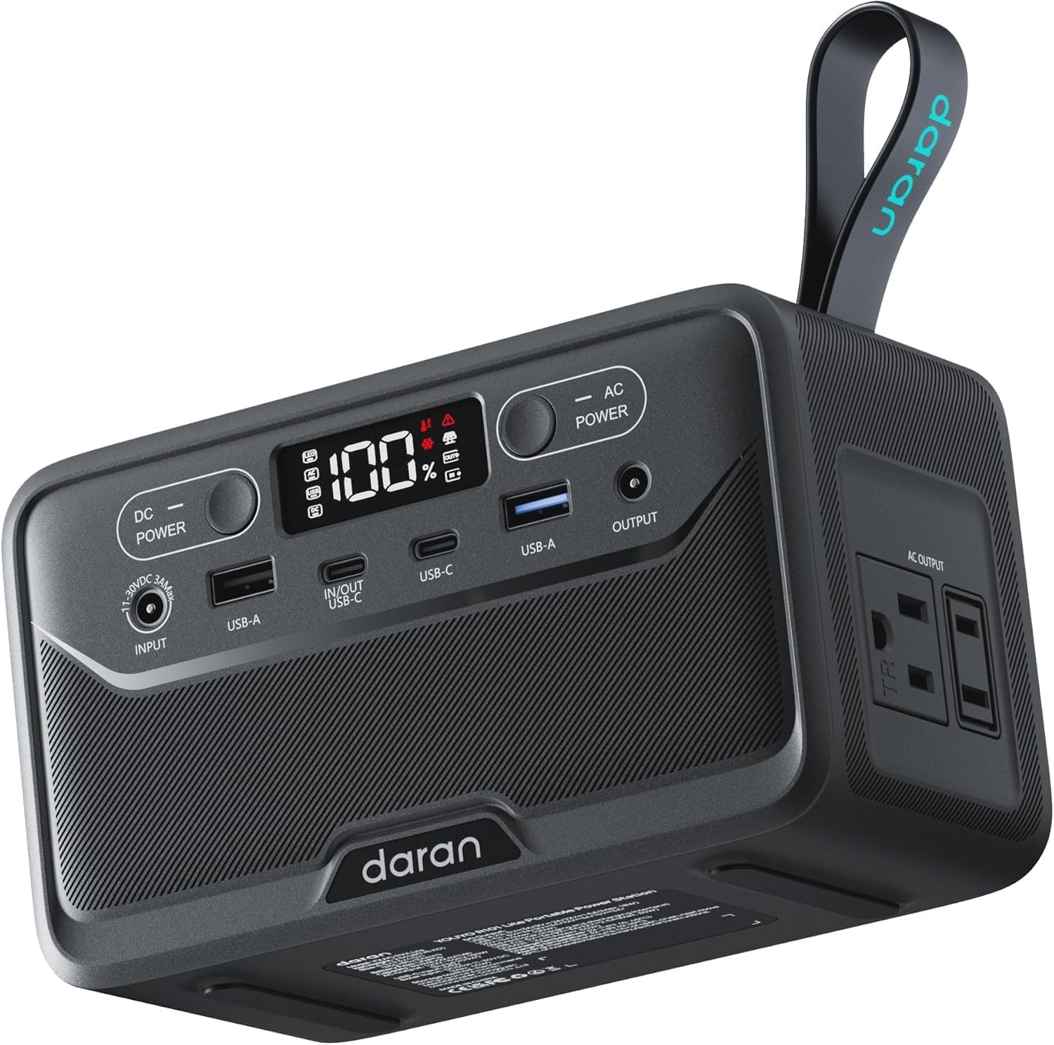 2026 Portable Power Station 89.6Wh Lifepo4 Battery, Solar Power Bank with AC Out