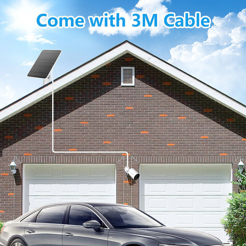 Solar Panels for Eufy Cam Eufycam E/2C/E/2 Pro Wall Mount With 9.8ft Power Cable