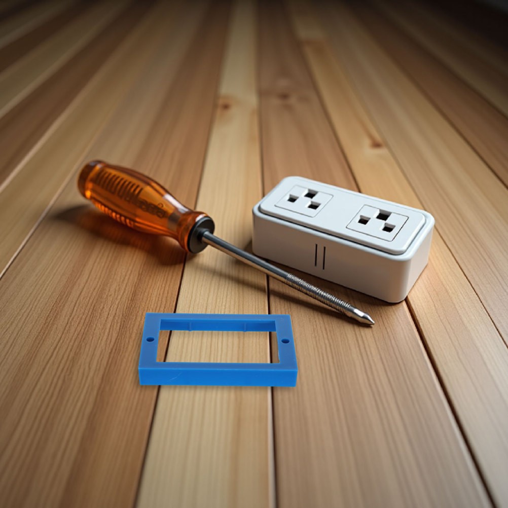 6pcs Single Gang Receptacle Outlet Box Extenders with Screws, Receptacle
