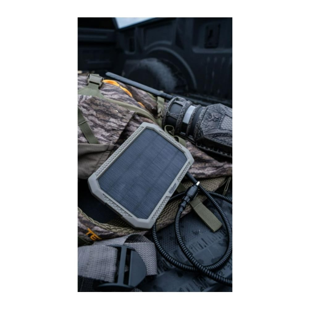 Durable Sol-Pak Solar Battery Pack, 12V Solar Power Panel, Rechargeable Batte…