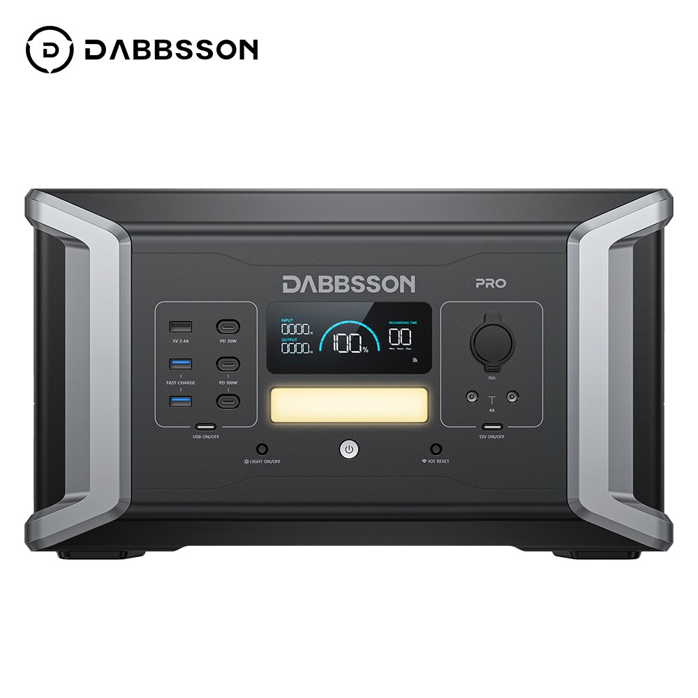 Dabbsson Portable Power Station 2000W 1024Wh LiFePO4 Battery Expandable