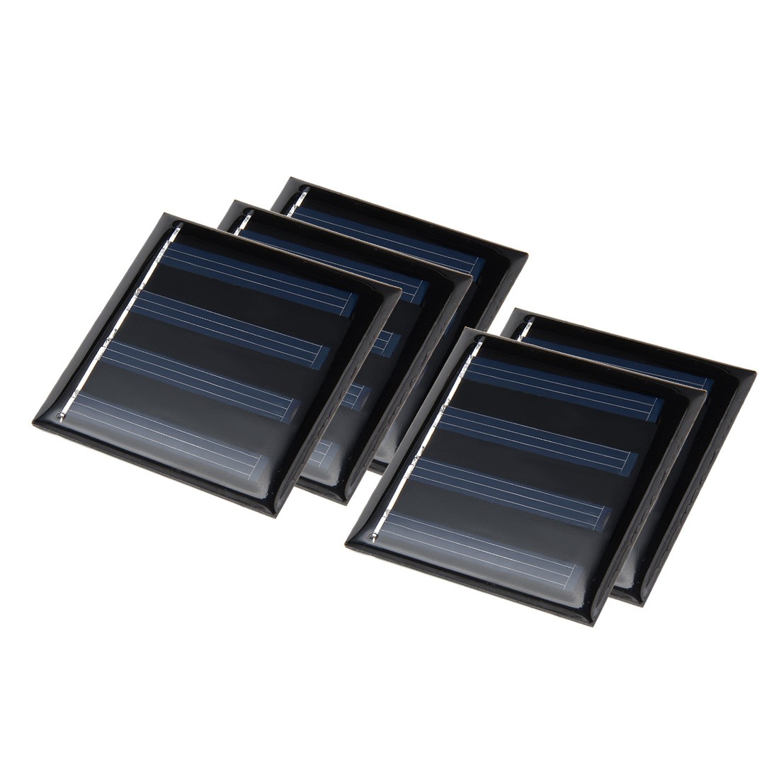 5Pcs 2V Poly Mini Solar Cell Panel Module DIY f Toys Charger 49.8mmx49.8mm