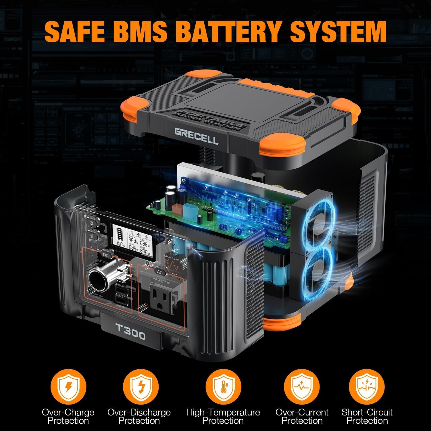 300W Portable Power Station – 230.88Wh Capacity for Camping and Travel