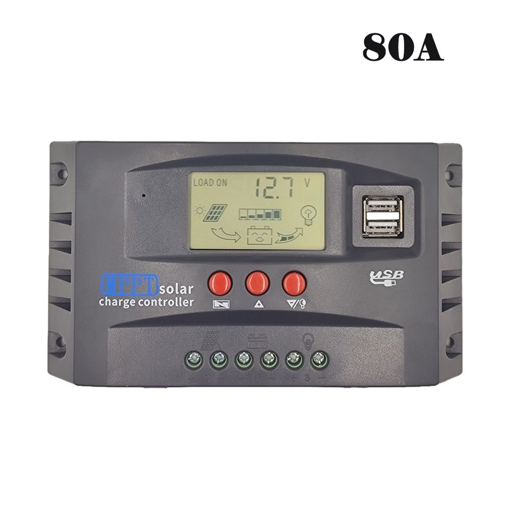 Smart For MPPT 30100A Solar Controller for 12V 24V LCD Display Charging