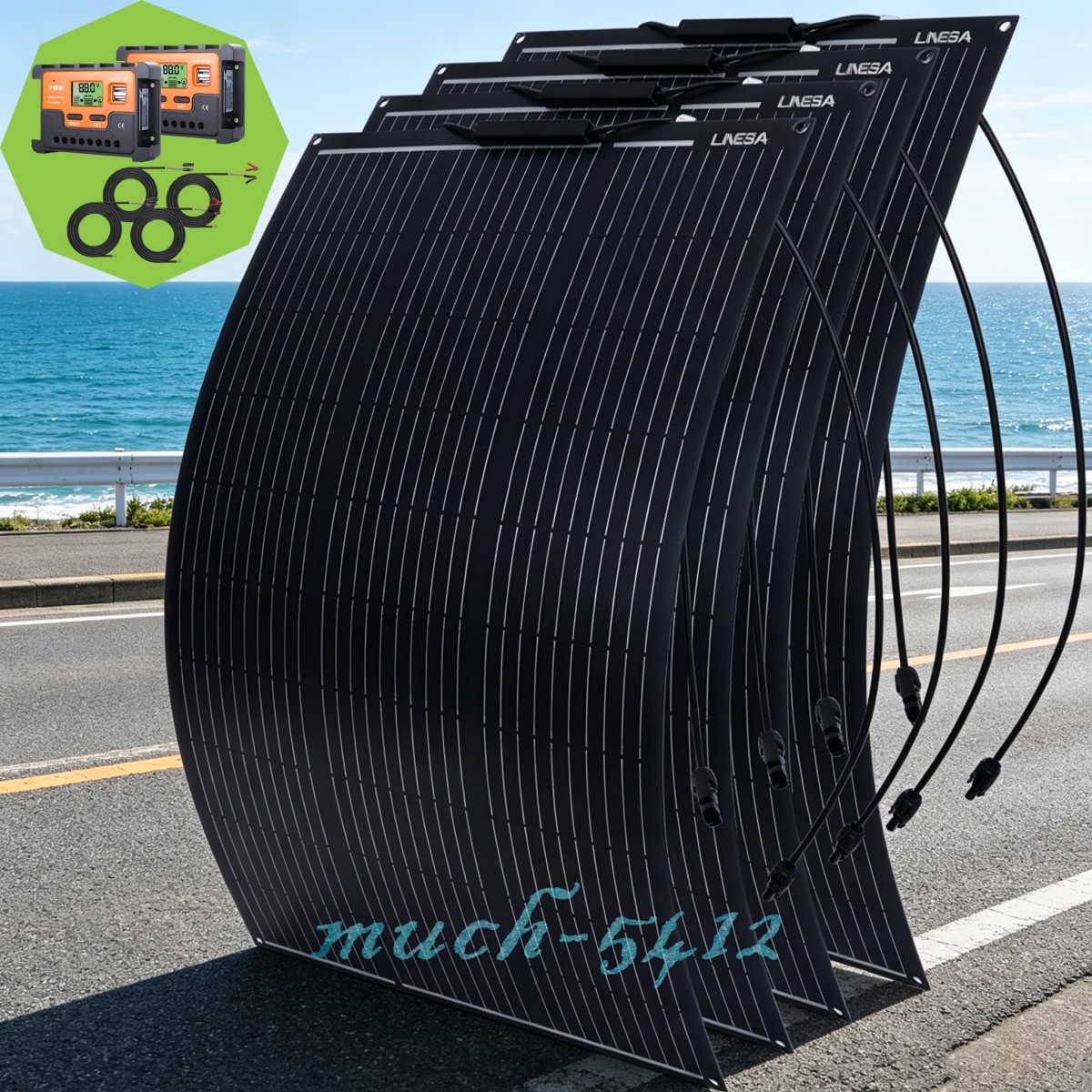 400W 12V 18V Solar Panel Flexible 260° Bendable Mono Portable Solar Charger RV