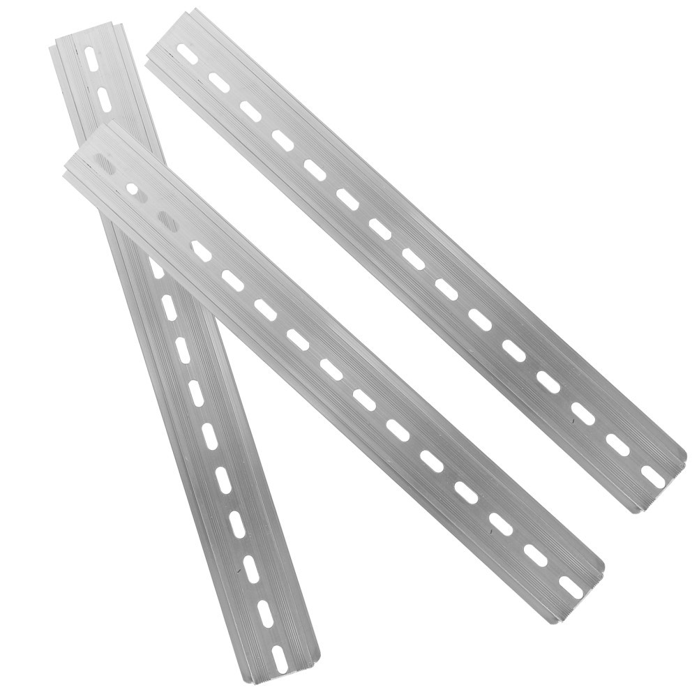 3 Pcs Aluminum Rail Aluminium Din for Electrical Components Industry Rails