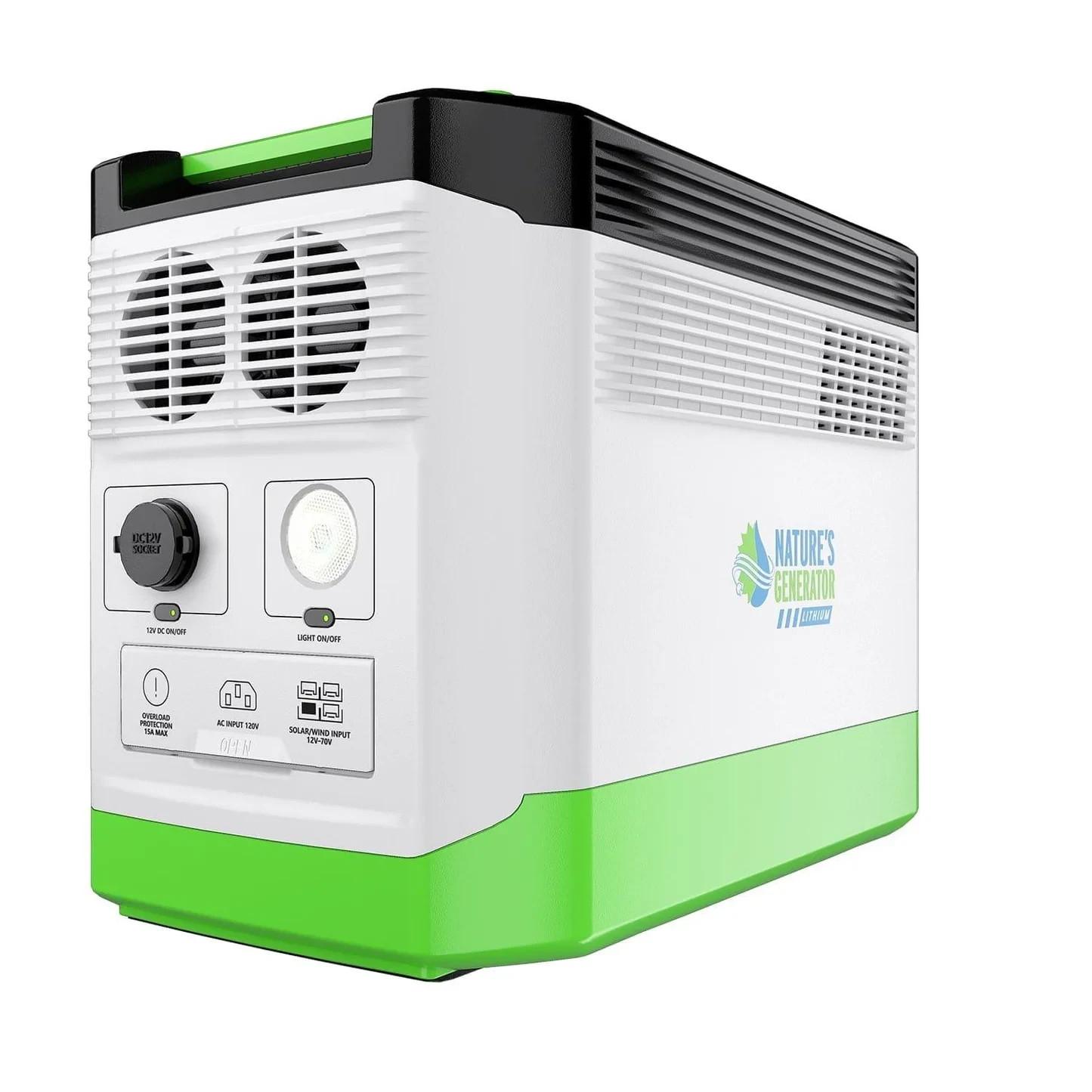 Nature’s Generator Lithium 1800 Solar Generator Bundle | 1800W Pure Sine Wave