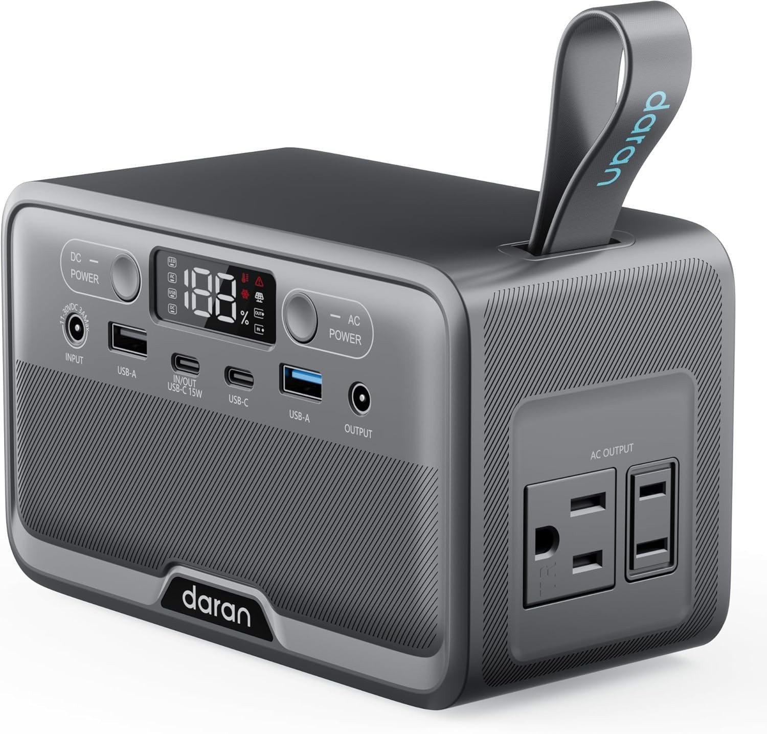 Compact Generator with AC Outlets & Fast Charging