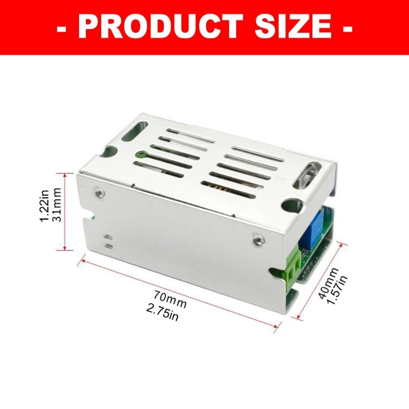 Robusted 200W DC8V-60V To DC1V 36V Module With Adjustable Output Heat Management
