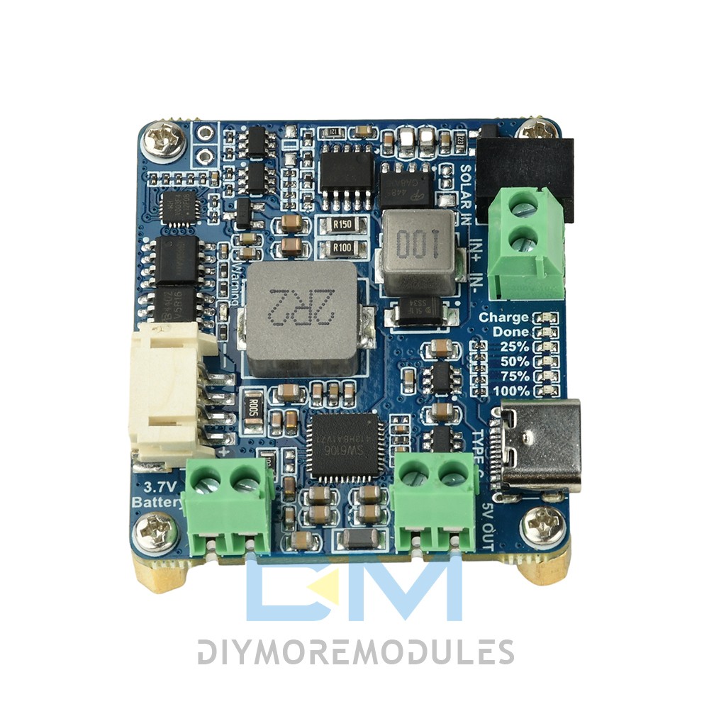 6-24V Solar Panel Power Management Module 5V 3A MPPT PD QC FCP SFCP Type-C