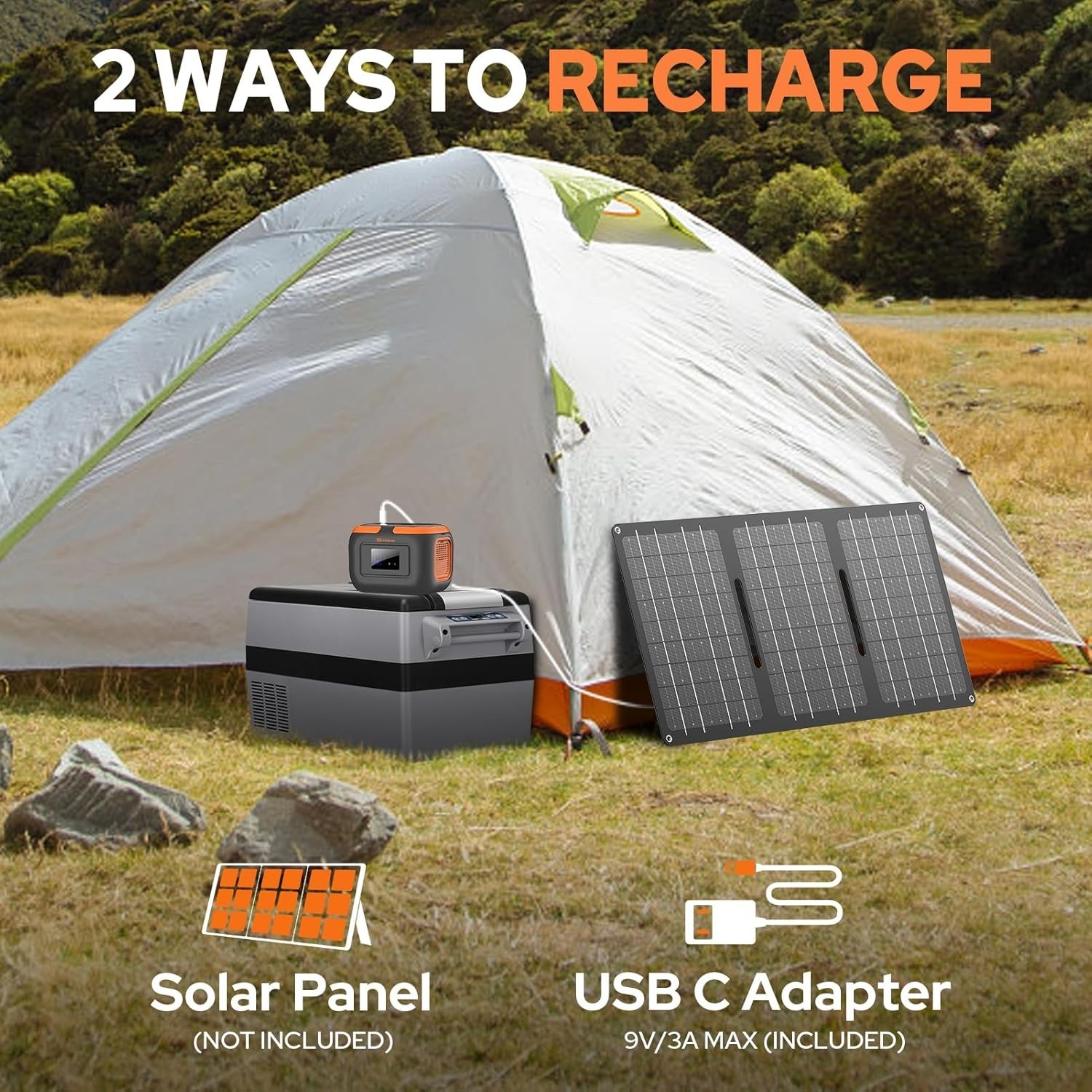 Portable Power Station 120W – AC Outlet, USB C Input