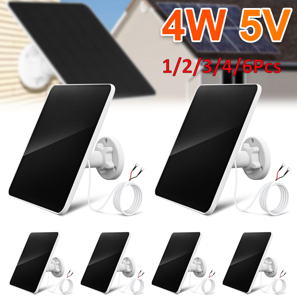 4W 5V Solar Panel Charger for Ring Video Doorbell 2/ 3/3+ /4 with 10ft Cable