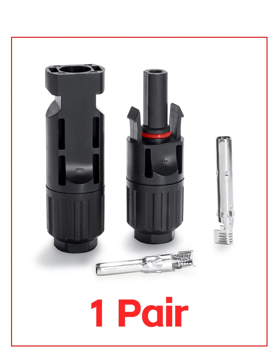 1Pair PV Connector Male Female 1000V DC 35A for 2.5/4/6mm² For Solar Panel Cable