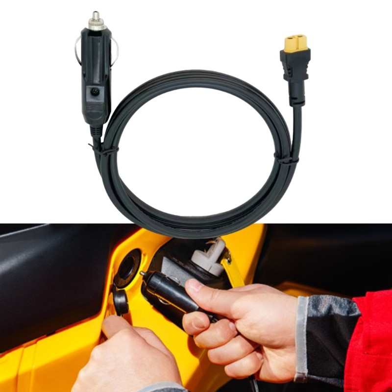 XT60 Female to Car Cigarettes Lighters Plug Extension Cable for Power Station