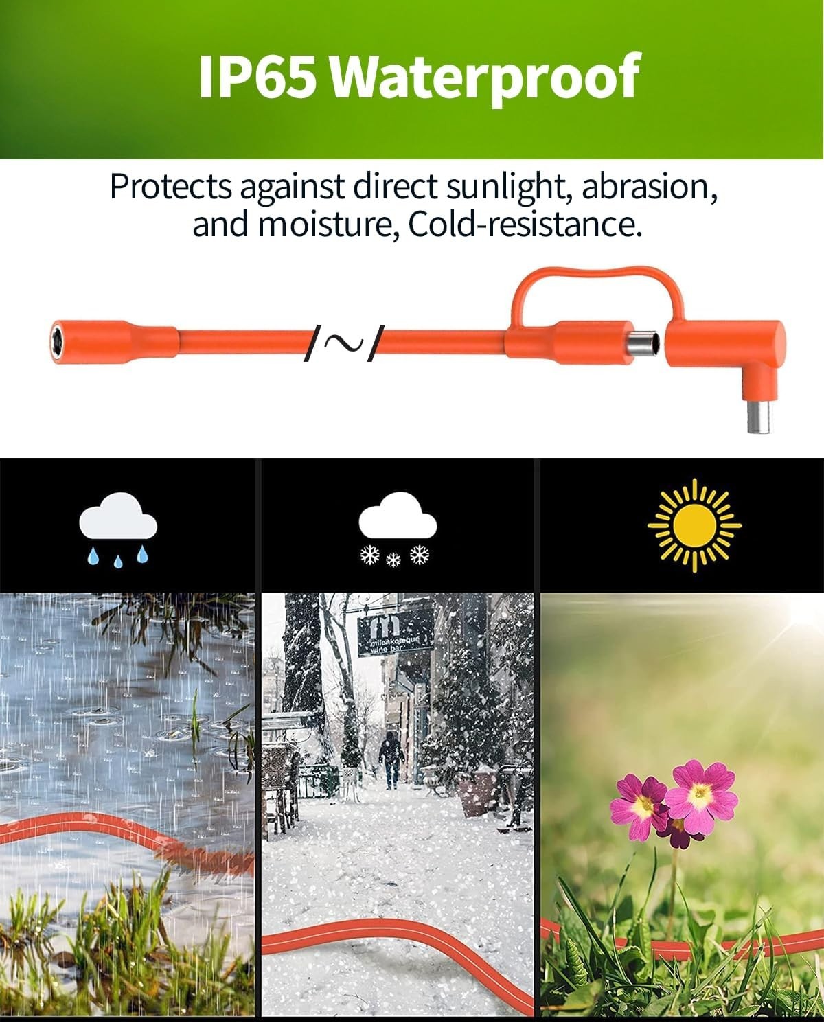 Reliable 30FT Solar Extension Cable for Outdoor Power – Quick Plug & Play Setup