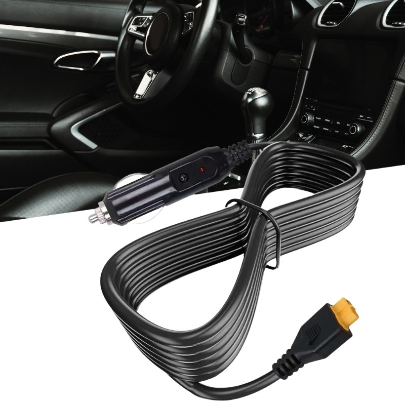 XT60 Extension Cable XT60 Female to Car Charger Male Connection Cord 12V/24V
