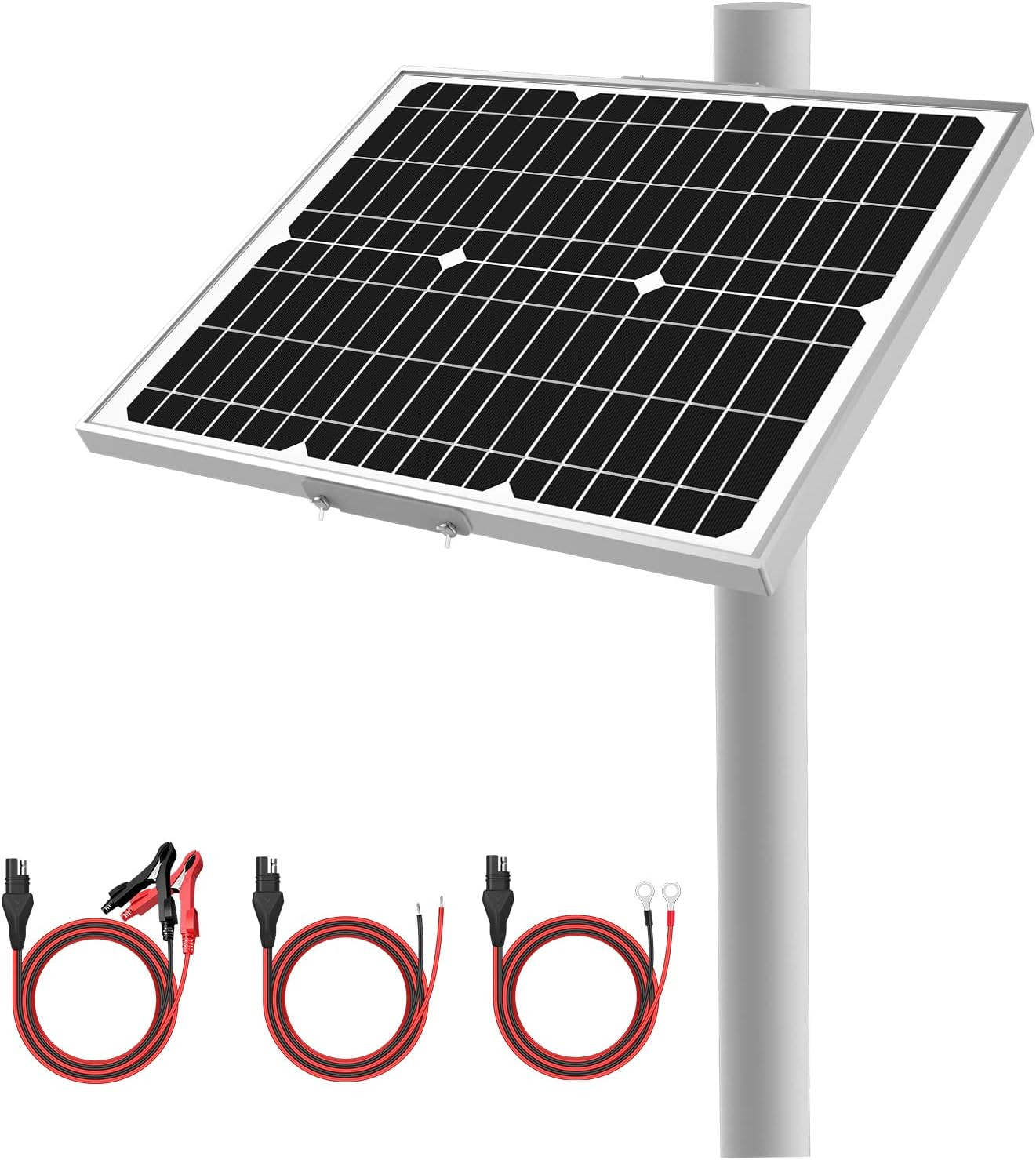 12V Waterproof Solar Battery Charger & Maintainer with MPPT Controller