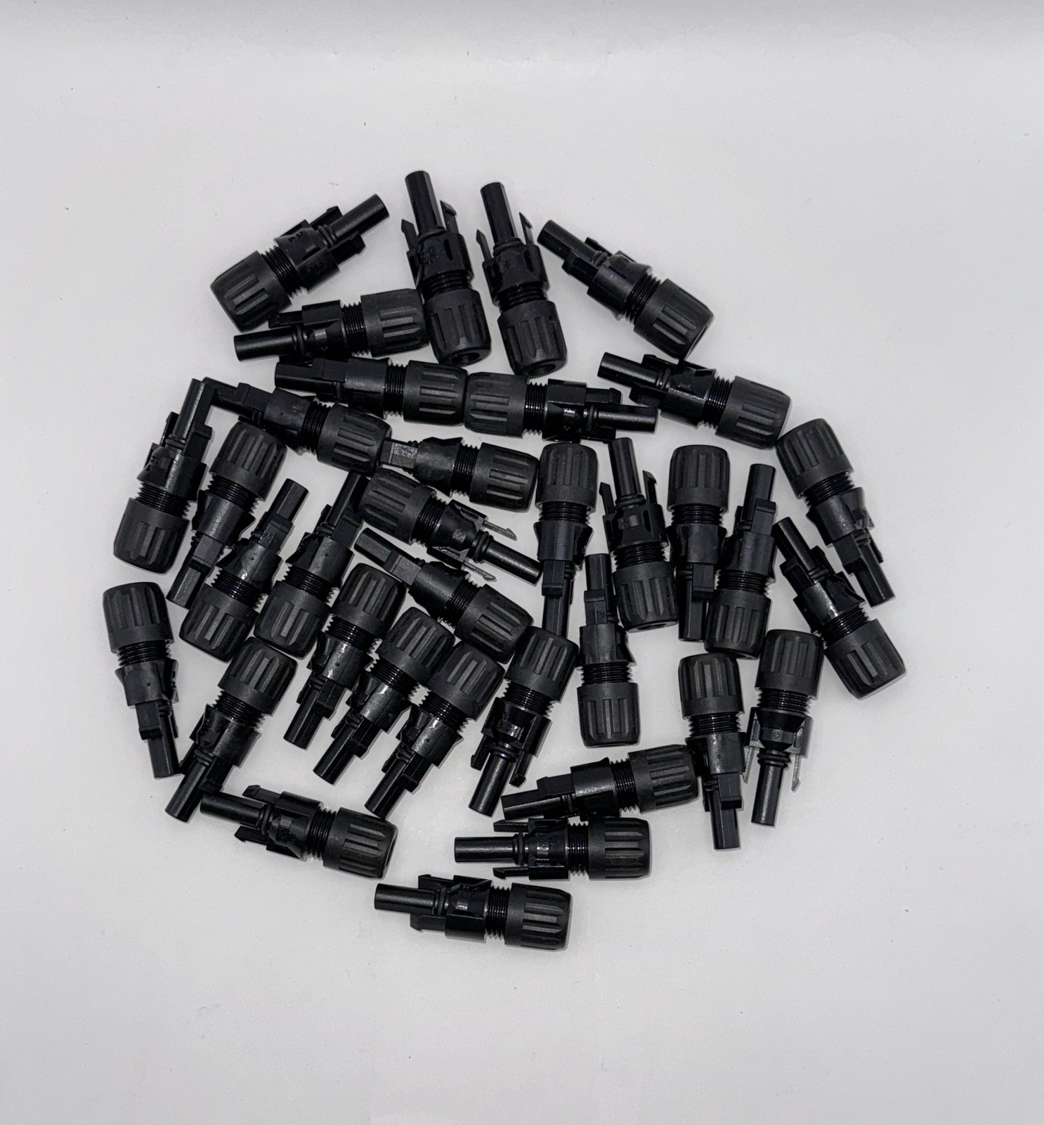 MC4 Male Solar Wire PV Photovoltaic Connectors Cable Coupler Bundle Lot Of 35