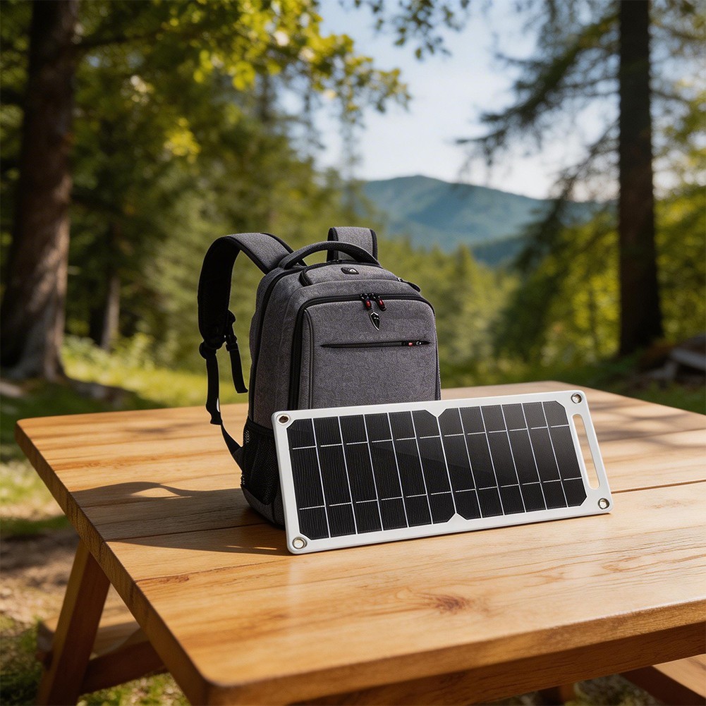 Portable Solar Charger 2W 6W 5V Monocrystalline Panel for Backpack USB Power