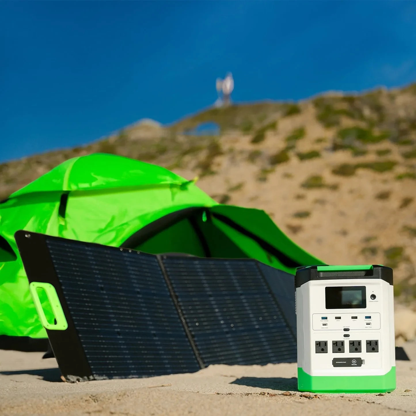 Nature’s Generator Lithium 1800 Solar Generator Bundle | 1800W Pure Sine Wave