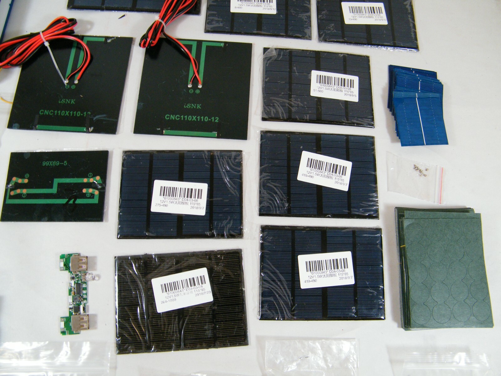 STAR SOLAR CONTROLLER, MINI SOLAR PANELS, WIRES, CASES, ETC, DIY PHONE CHARGER