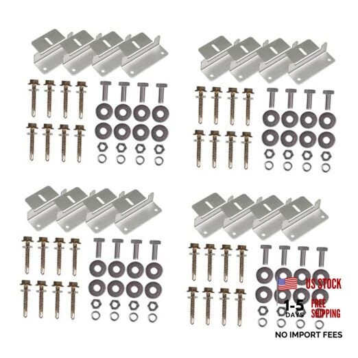 4 Sets of Solar Panel Mounting Z Brackets Lightweight 4 Sets Z Bracket
