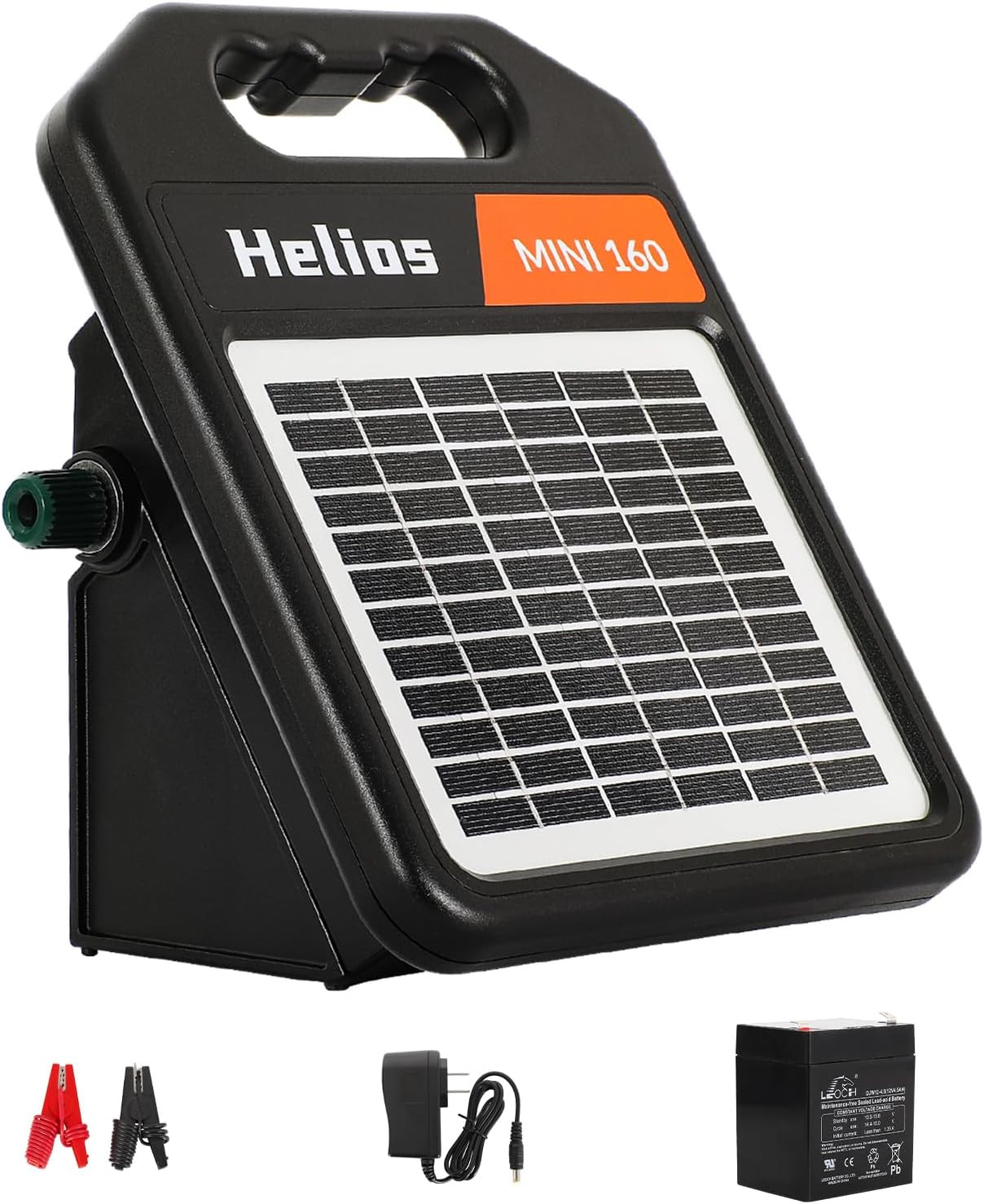 Solar Electric Fence Charger 10 Mile Energizer Livestock Dog Fence Solar Panel