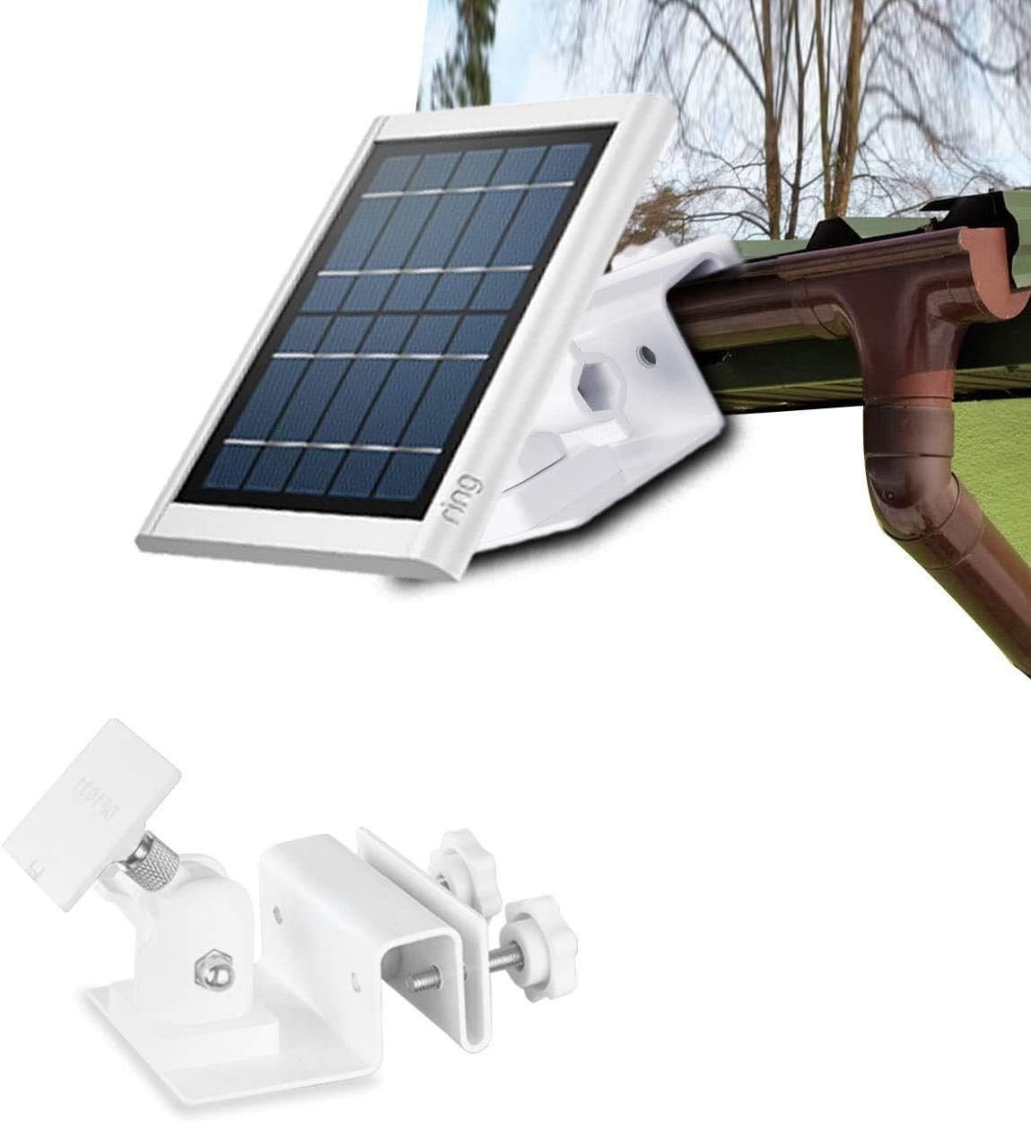 Weatherproof Aluminum Gutter Mount for Ring Solar Panel – Adjustable & Durable
