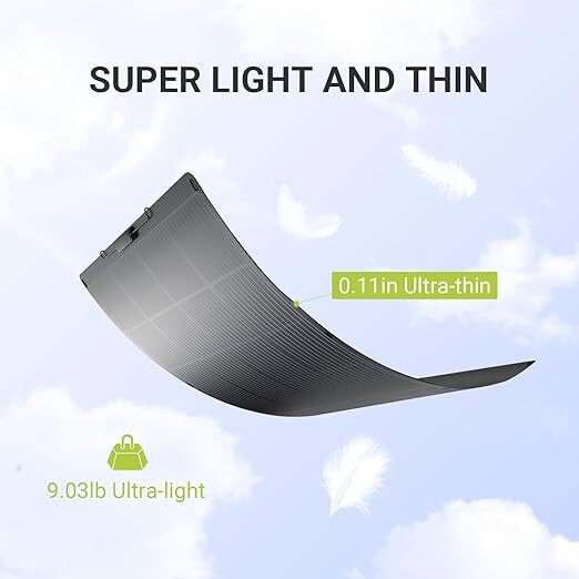 ALLPOWERS SF-200 200W Flexible Solar Panel for Power Station Boats,Trip,Outdoor