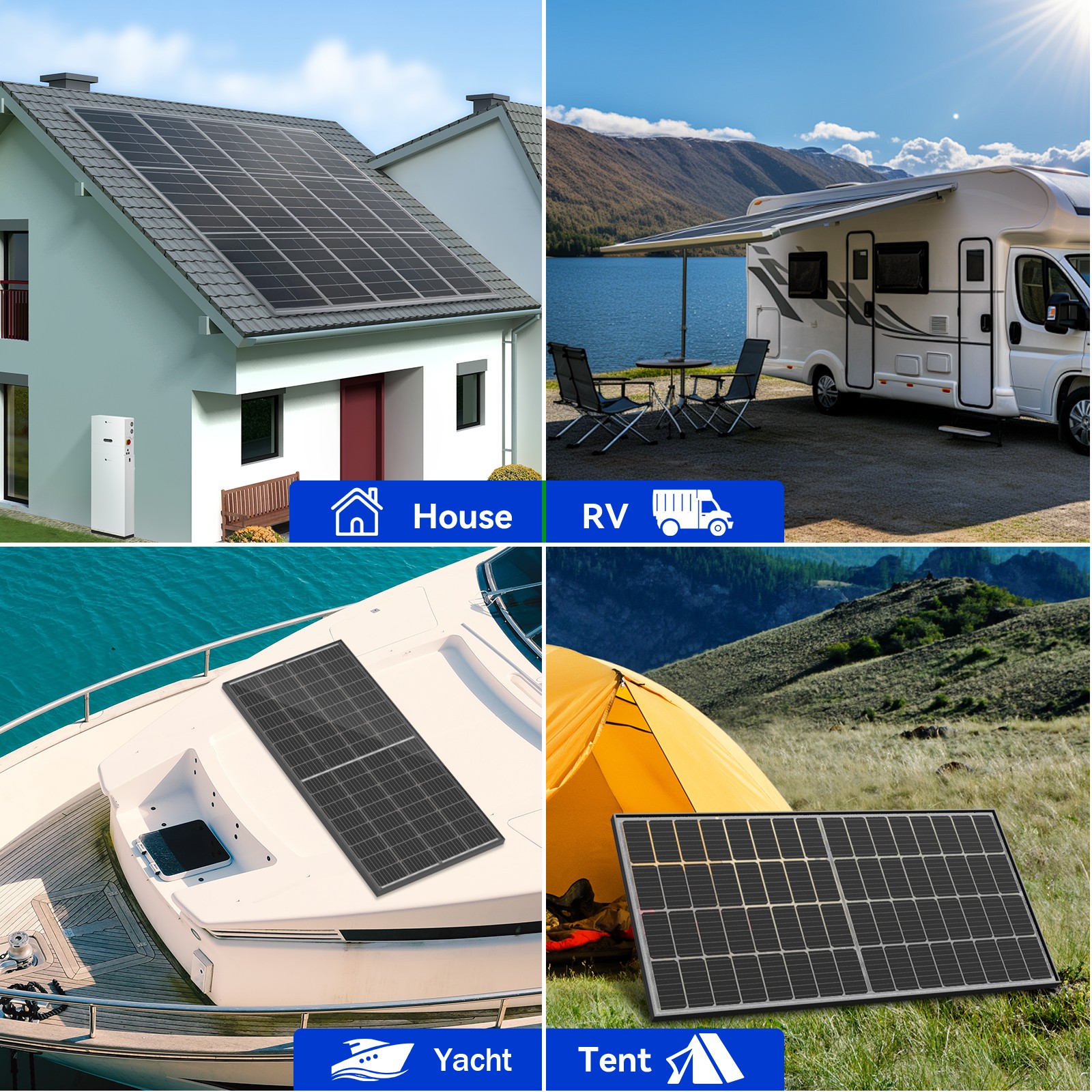 200W solar panel, 18BB , 25.5% efficient photovoltaic module