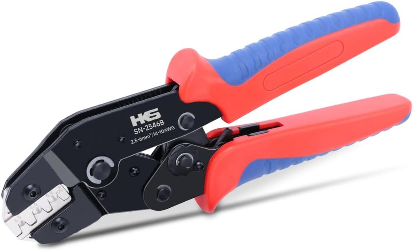 Solar PV Cable Crimping Tool for Solar Connectors, AWG14-10 (2.5/4/6Mm²) – 7 Inc