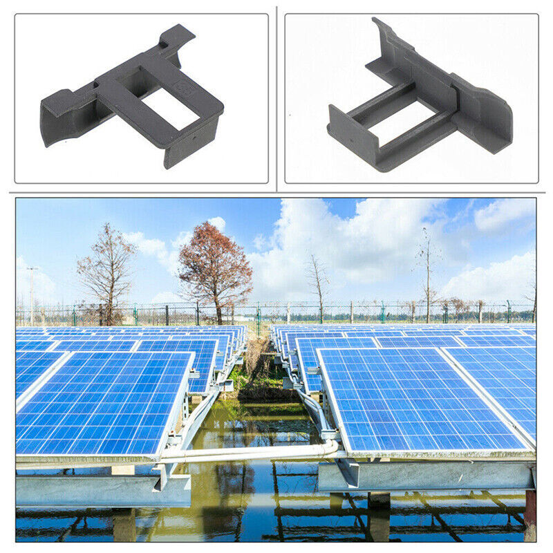 10/20 Pc Photovoltaic Solar Panel Water Guide Clamp Water Drain Remove Clips US