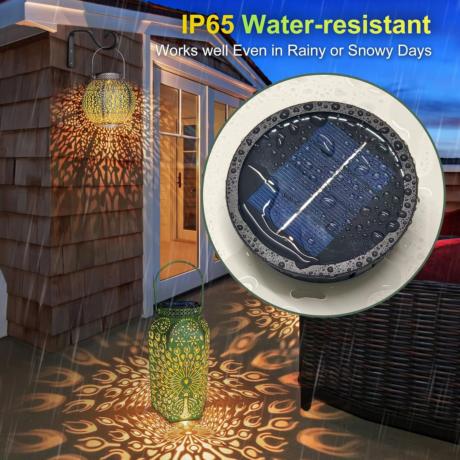 AA 600mAh Solar Lights Replacement Top Parts, Solar Panel for Outdoor Garden Lan
