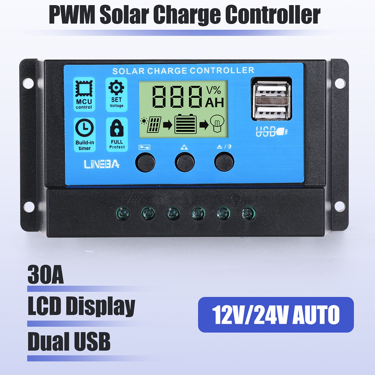 400 Watts Solar Panel Kit 100A 12V Battery Charger with Controller Caravan Boat