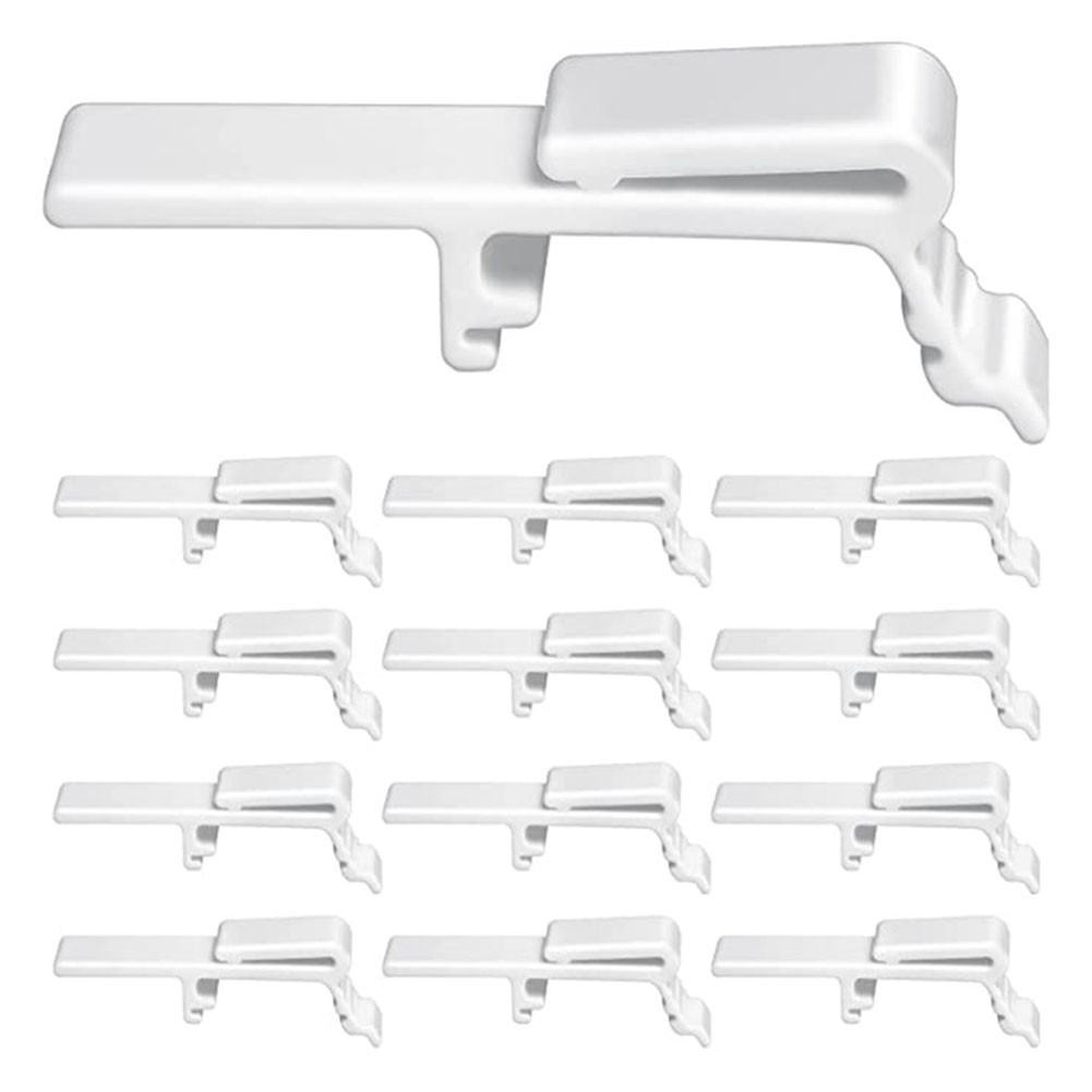 Robust Plastic Vertical Blinds Clips Set 12 Pieces for Easy Installation