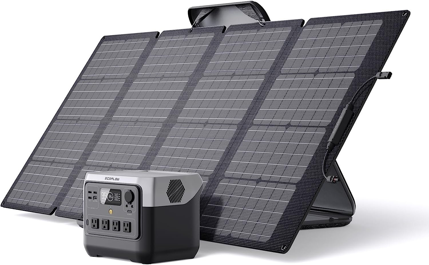 Solar Generator RIVER 2 Pro 768Wh Portable Power Station & 160W Portable Solar P
