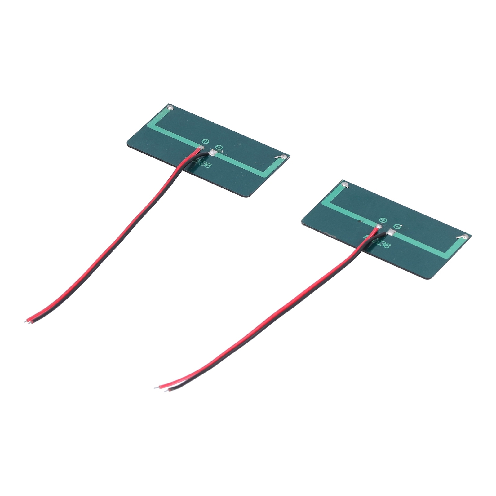 2Pcs Micro Mini Solar Cells 68x36mm 0.3W 5V Polysilicon Micro Solar Panel