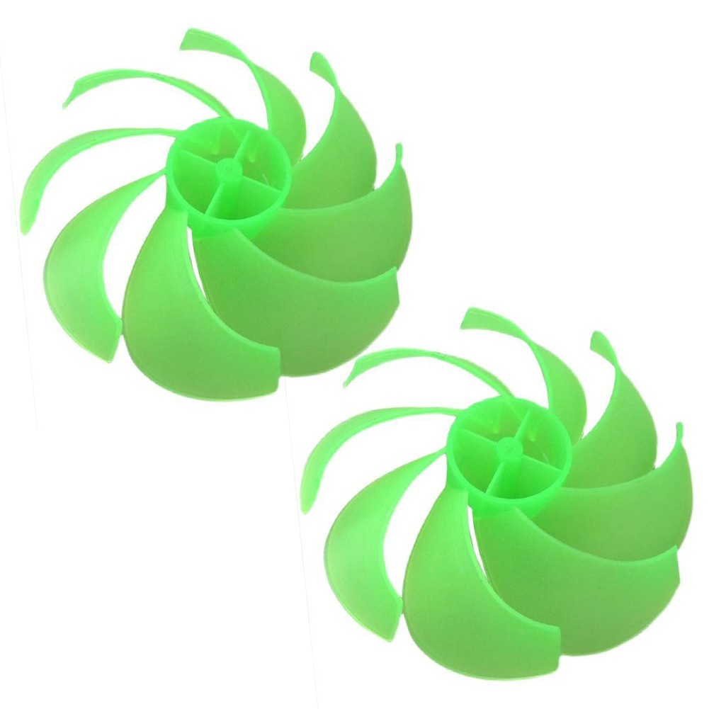 Set of 2 Fan Blades 120mm Diameter for DIY Wind Turbine Projects with 2mm Shaft