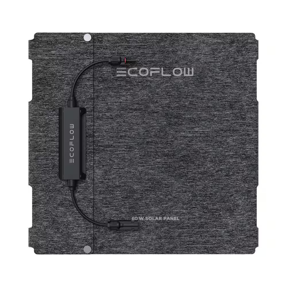 60-Watt Topcon Portable Solar Panel up to 25% Conversion Rate, IP68, Ideal Solar